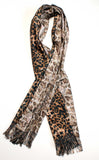 Isabel Leopard Snake Double Sided Scarf