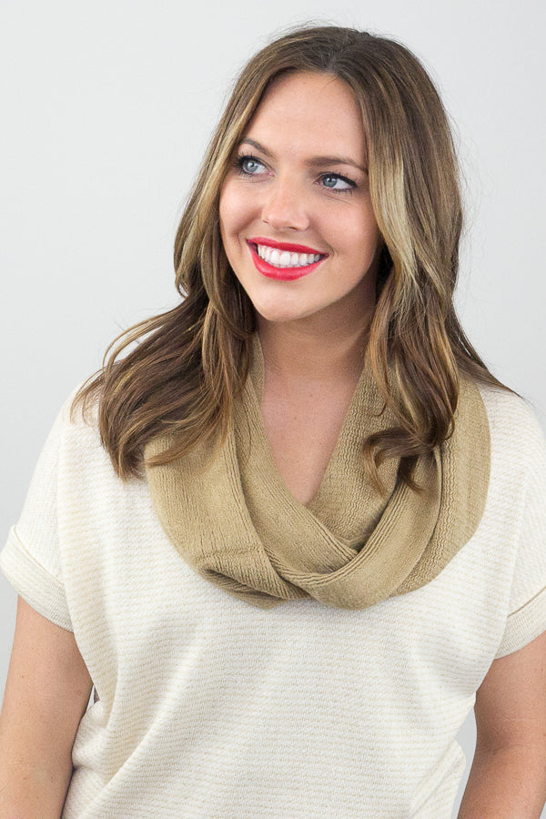 Leopard Infinity Scarves (Brown) at  Women's Clothing store